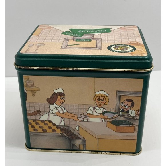 Vintage Marshall Fields Frango Mint Cartoon Candy Decorative Tin 1985 - Picture 3 of 10